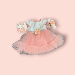 Party Wear Baby Frock (0-9months)