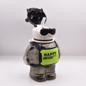 Black Cartoon Water Bottle